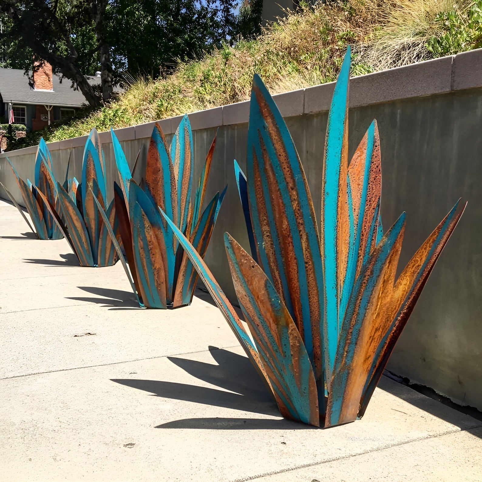 GartenGlanz - Escultura Rústica de Agave Eterna Impermeable | 50% DESCUENTO