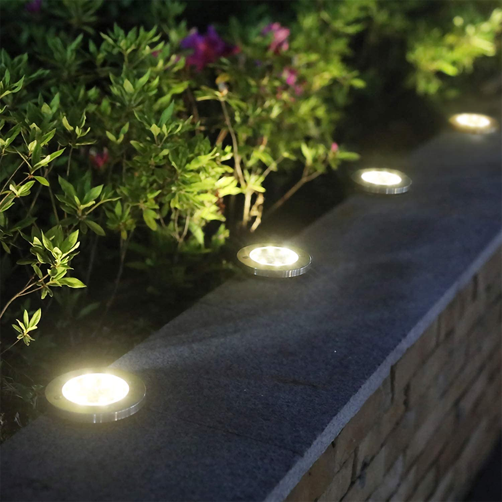Lámpara solar decorativa para caminos exteriores (x4)