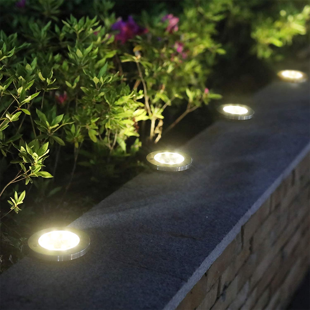 Lámpara solar decorativa para caminos exteriores (x4)