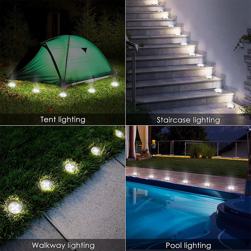 Lámpara solar decorativa para caminos exteriores (x4)