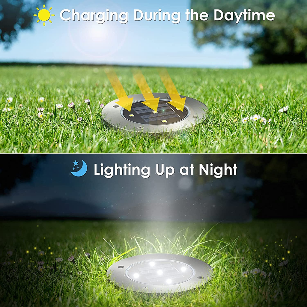Lámpara solar decorativa para caminos exteriores (x4)