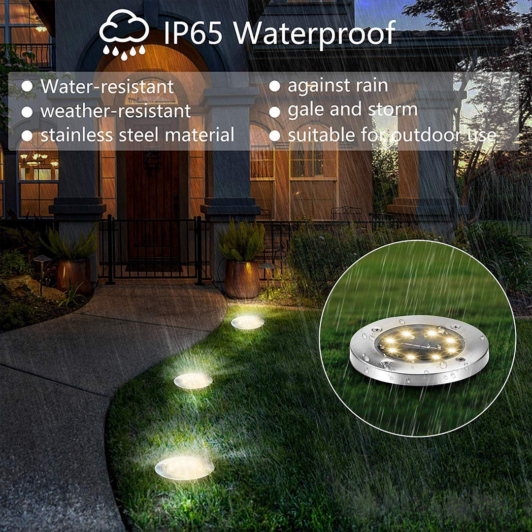 Lámpara solar decorativa para caminos exteriores (x4)