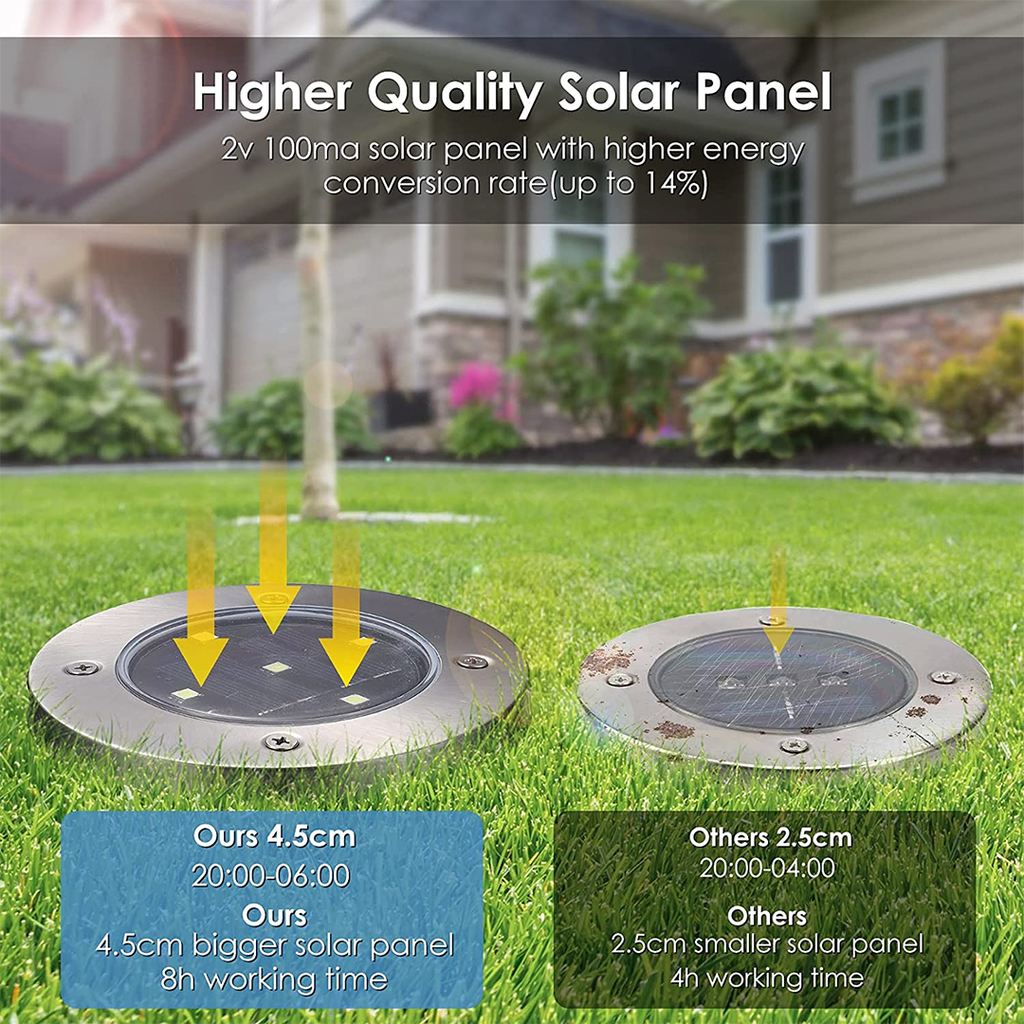 Lámpara solar decorativa para caminos exteriores (x4)