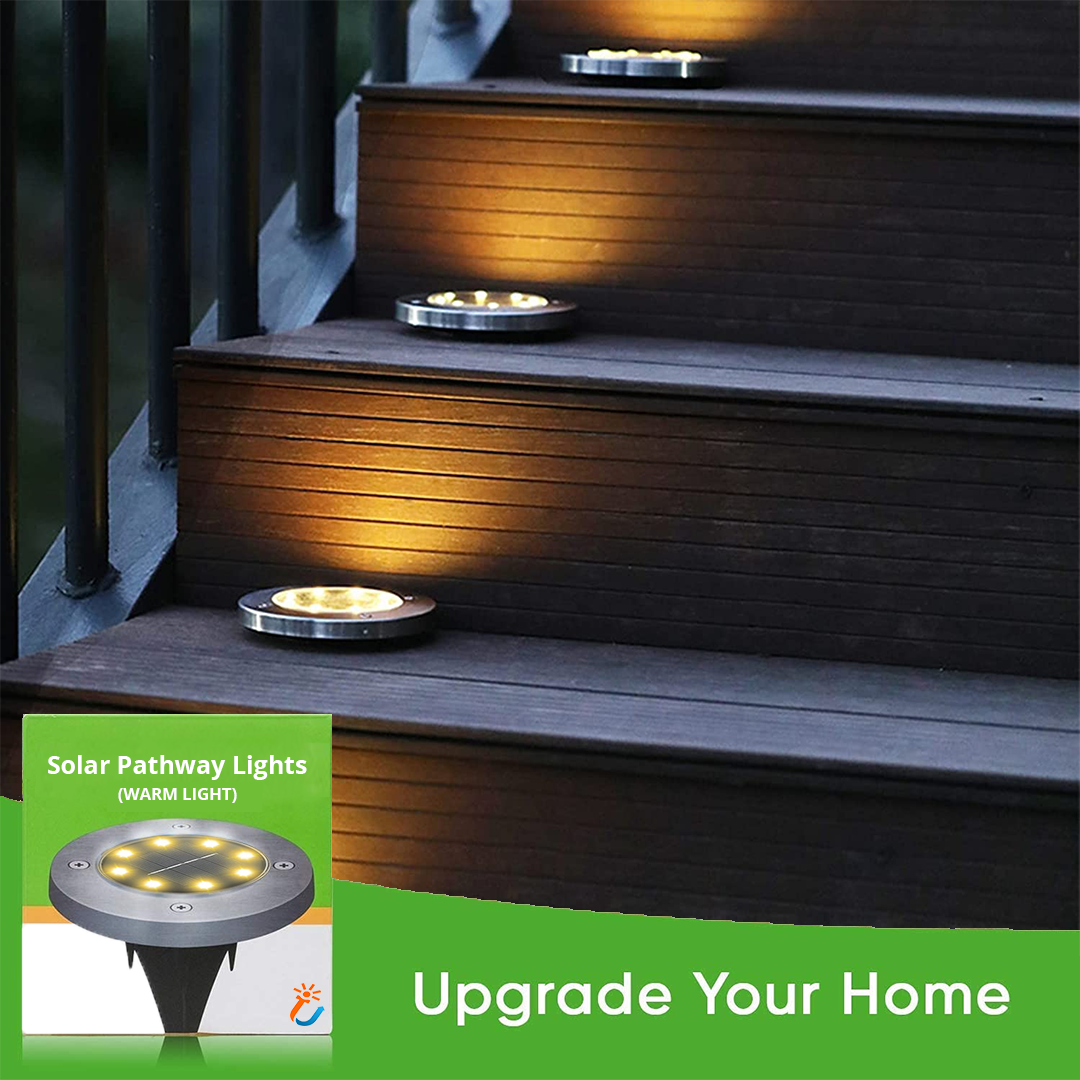 Lámpara solar decorativa para caminos exteriores (x4)