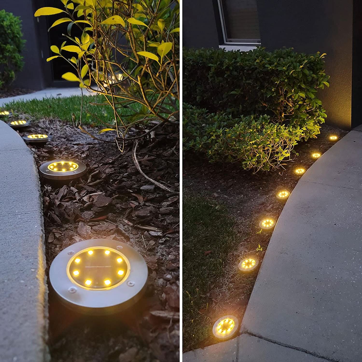 Lámpara solar decorativa para caminos exteriores (x4)