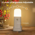 Lámpara Nocturna LED con Sensor de Movimiento – Recargable por USB y Brillo Ajustable para Dormitorios y Pasillos