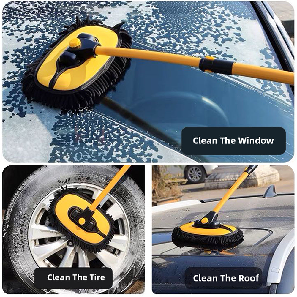 Cepillo de Limpieza de Automóviles Ajustable – Limpieza Cómoda y Eficiente