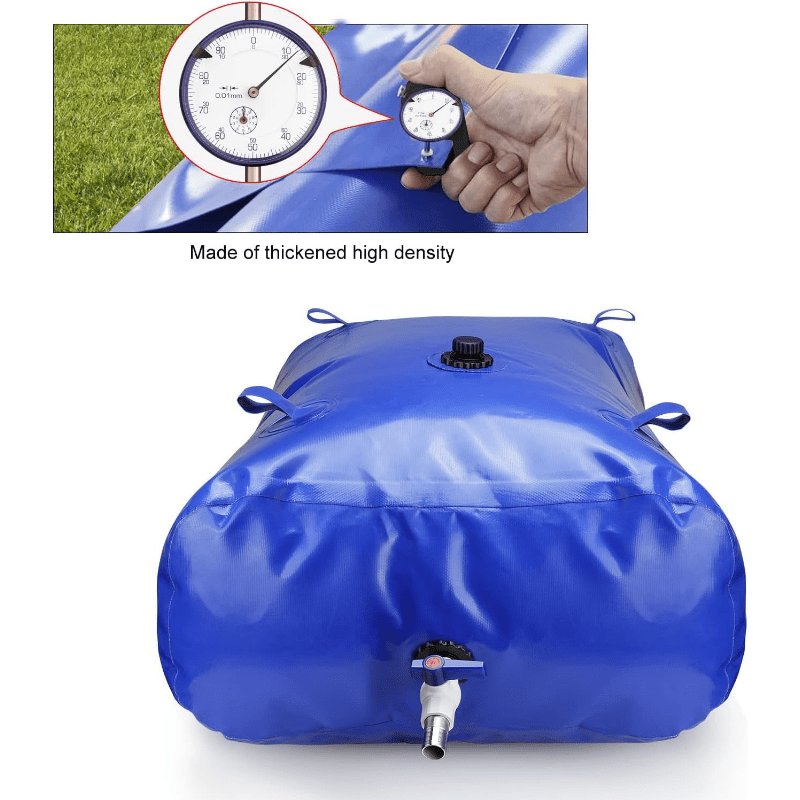 MegaStore Bolsa de Almacenamiento de Agua - Sostenible y Plegable para Jardín y Emergencias