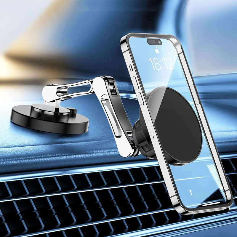 Cargador inalámbrico magnético para automóvil y soporte para teléfono