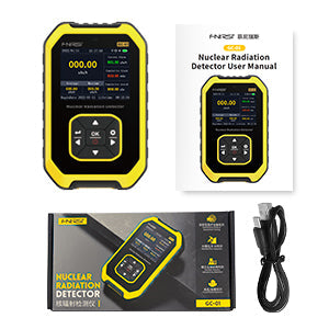 Contador Geiger detector de radiación nuclear