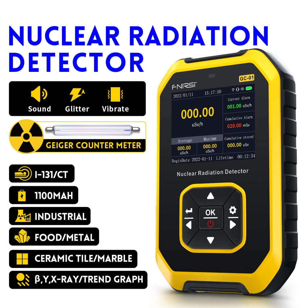 Contador Geiger detector de radiación nuclear