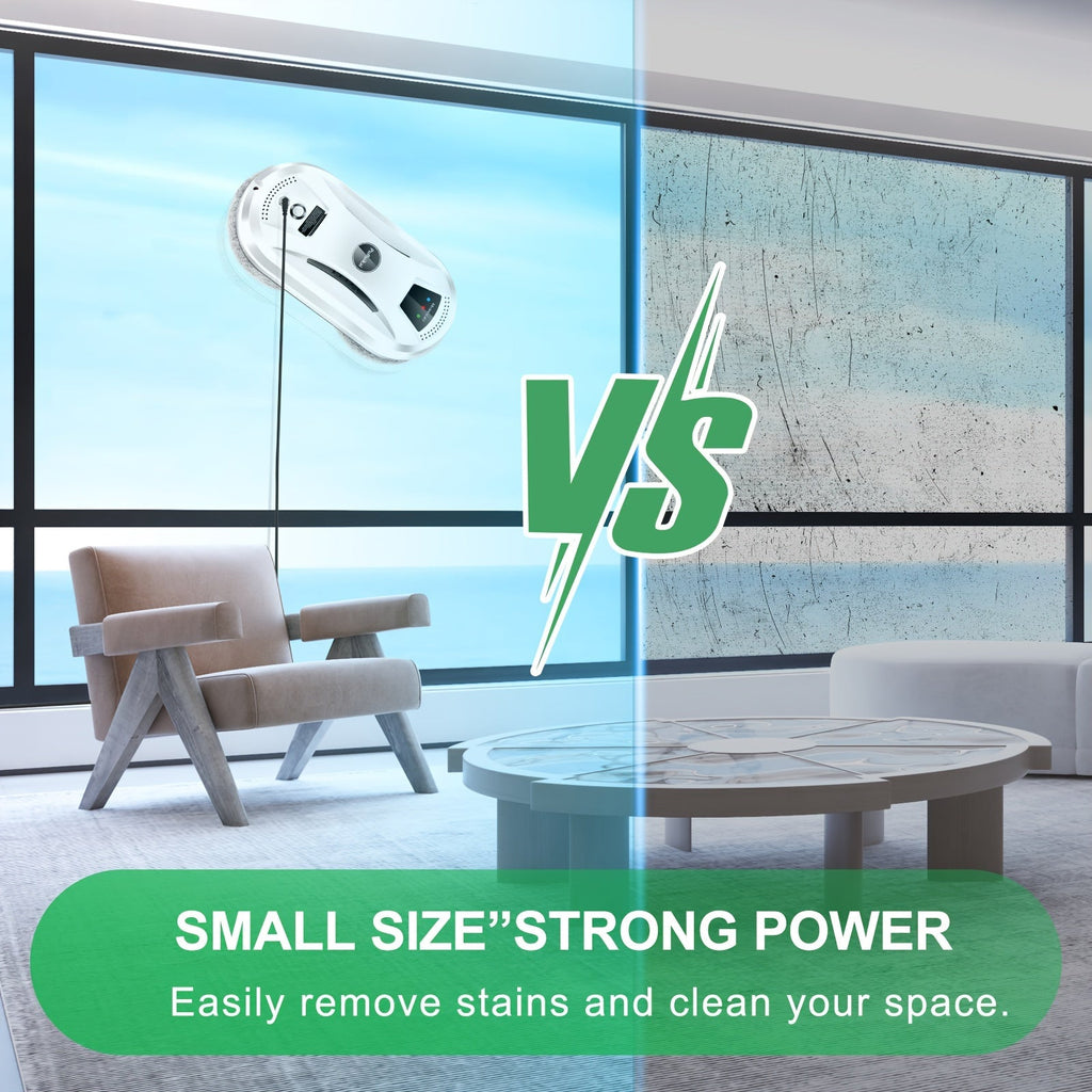 Limpiacristales Totalmente Automático – Limpiador de Cristales Inteligente con Control Remoto para una Limpieza Eficiente
