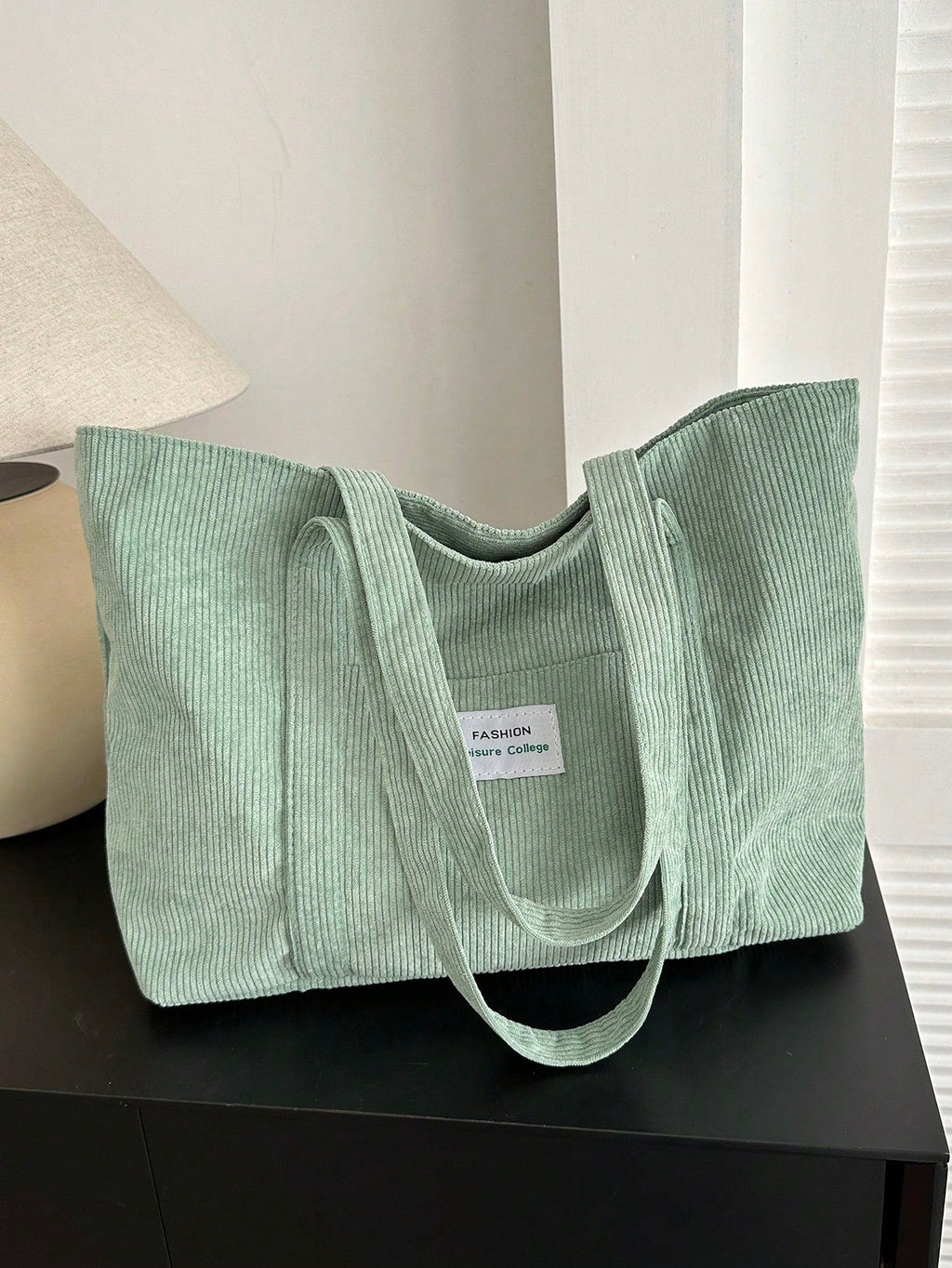 Bolso Tote de Pana de Gran Tamaño | Mochila Escolar | Para la escuela, estudiantes y trabajo