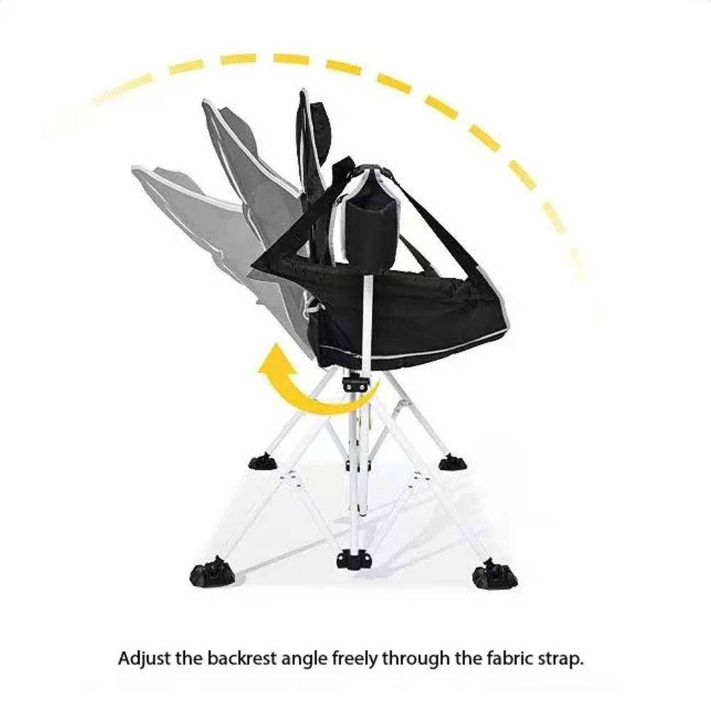 Silla de Camping Plegable Moderna Minimalista con Descansabrazos para Uso Exterior