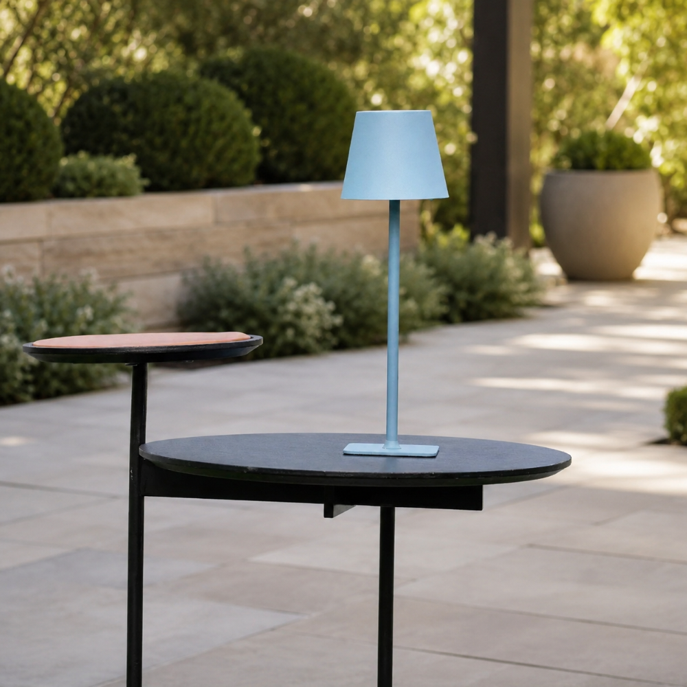 Lámpara de Mesa Escandinava Moderna Regulable - Control Táctil Inalámbrico para Uso en Interiores y Exteriores