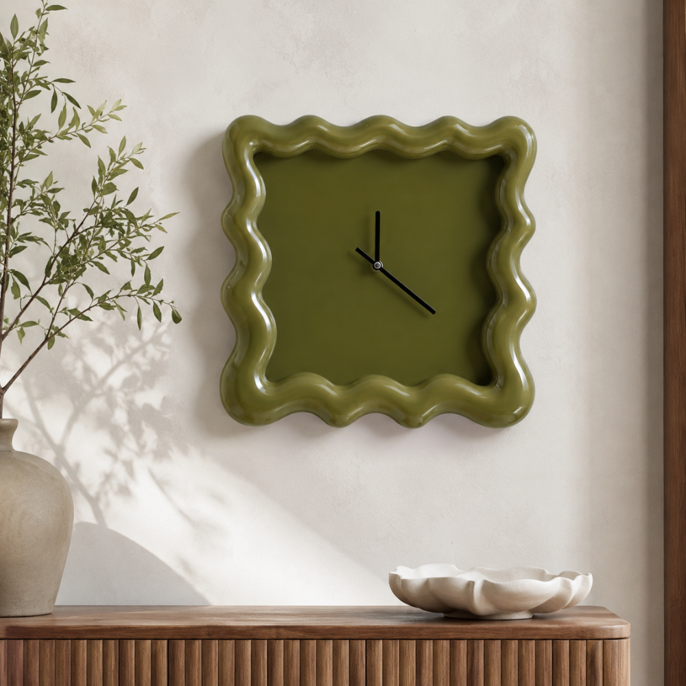 Reloj de Pared Minimalista Elegante con Movimiento Silencioso | Decoración de Reloj de Pared Chic para un Estilo de Hogar Atemporal