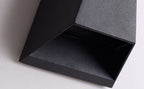 Moderna lámpara de pared LED exterior iluminada de arriba hacia abajo en forma de trapecio