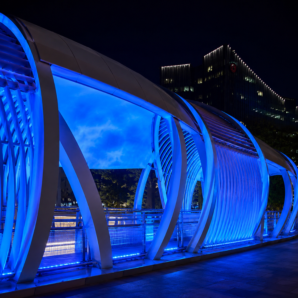 HaloWave | Fijación de Iluminación Exterior RGB Dinámico Vibrante