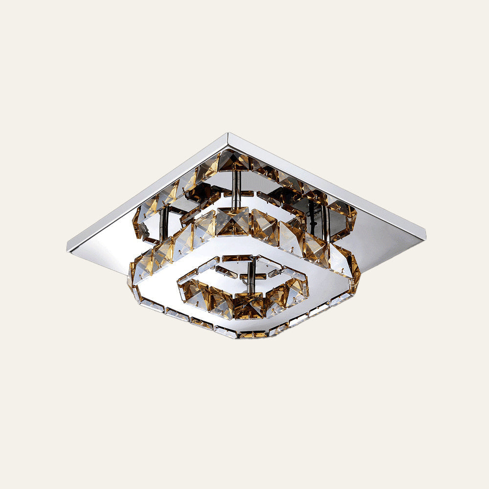 Lámpara de Techo Cristal LED Moderna