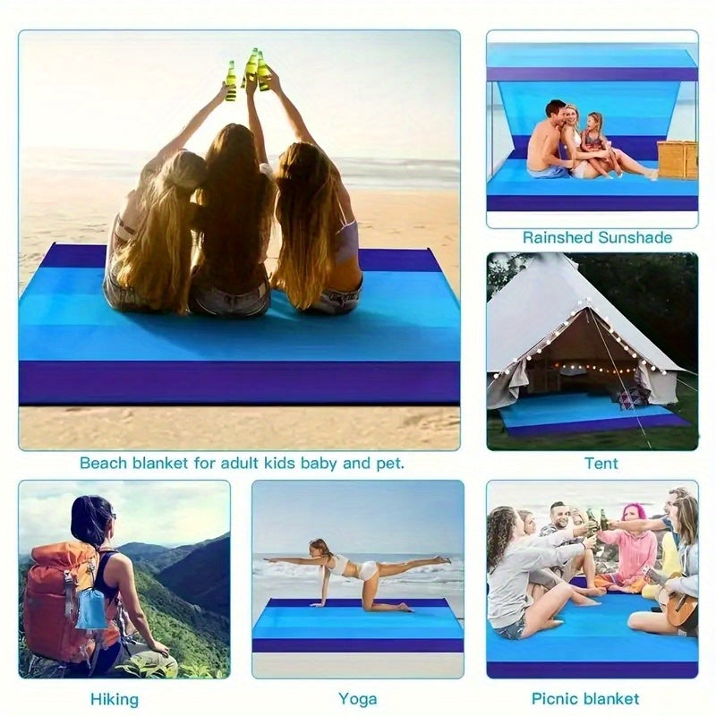 Manta de Playa Extra Grande Impermeable - Ligera y Ideal para Uso al Aire Libre