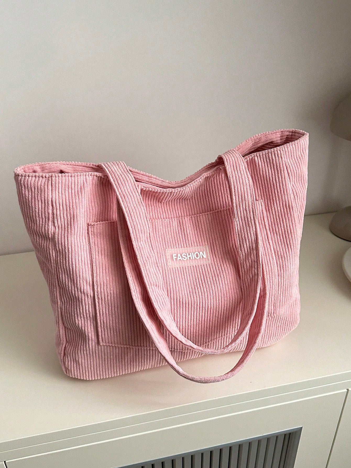 Bolso Tote de Pana de Gran Tamaño | Mochila Escolar | Para la escuela, estudiantes y trabajo