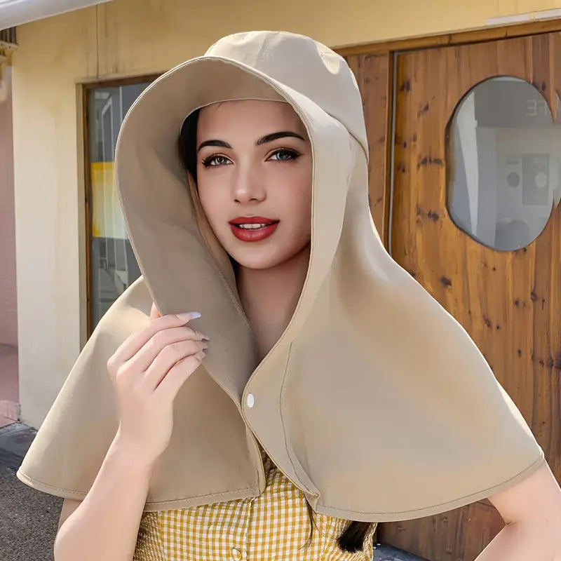 Sombrero Elegante de Protección Solar con Amplia Visera para Mujeres