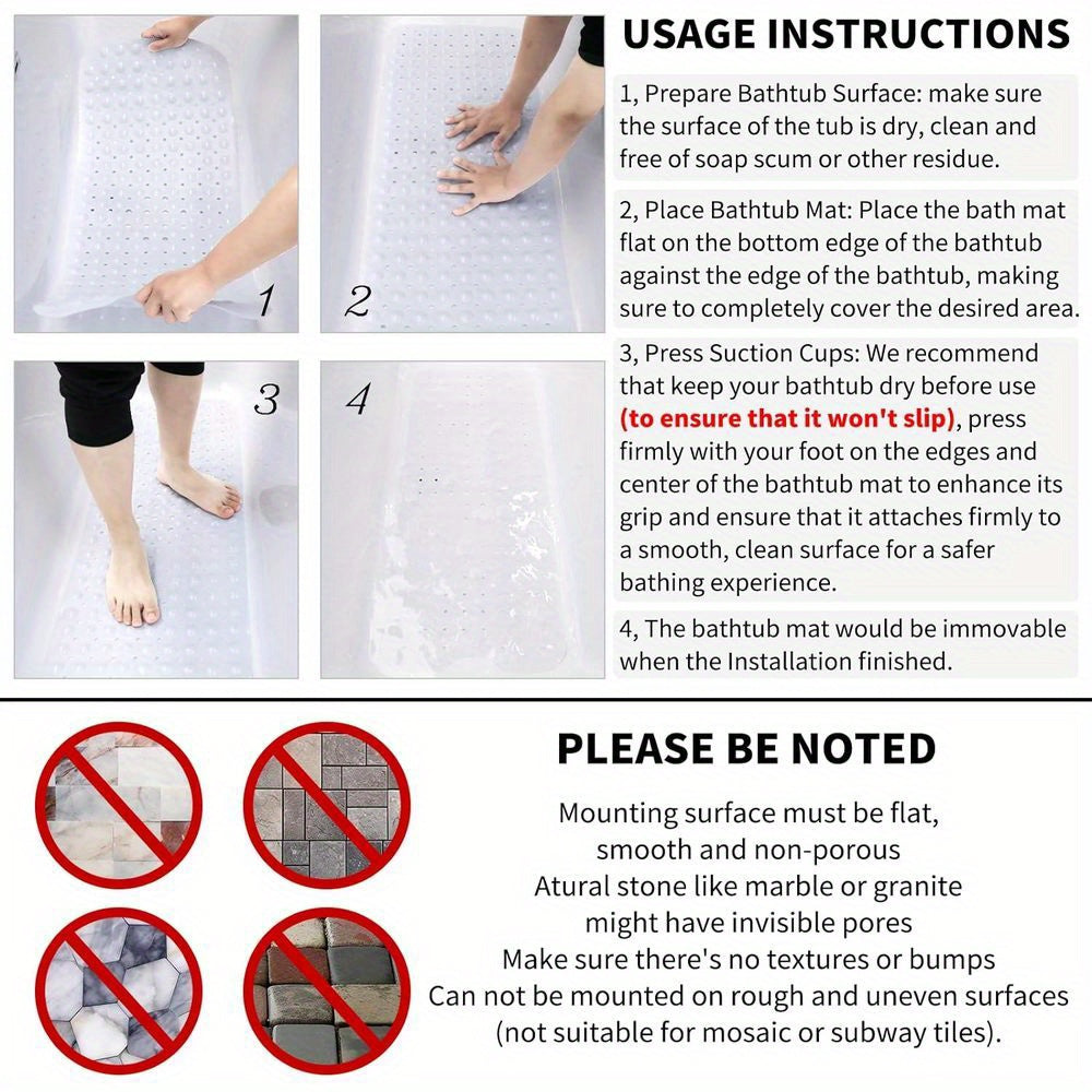 Alfombrilla Antideslizante Extra Larga - Para una Experiencia Segura en la Baño
