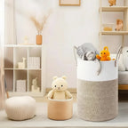 Cesta de Cuerda – Cesta de Algodón Plegable para Almacenamiento Elegante
