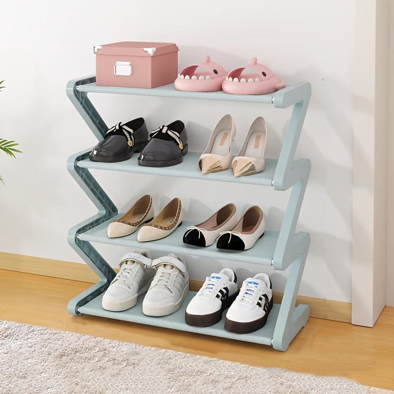 ZigZag ShoeRack - Organizador de Zapatos Elegante y Ahorra Espacio