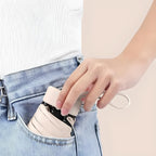 Paraguas de viaje compacto con funda impermeable – resistente al viento y ultraligero