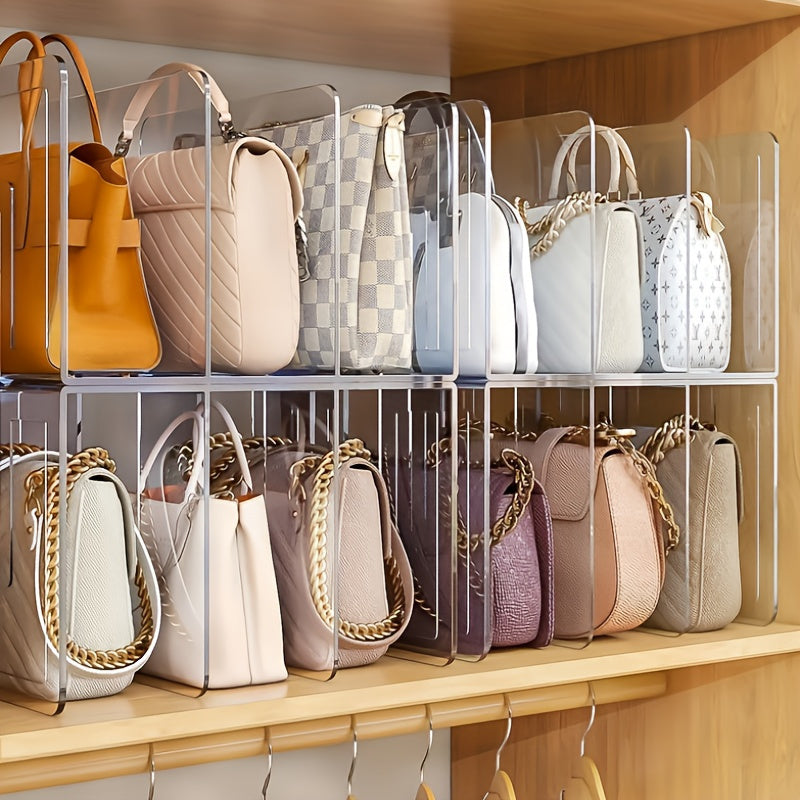 Organizador de Bolsas de Tres Niveles Hecho de Plástico ABS Transparente
