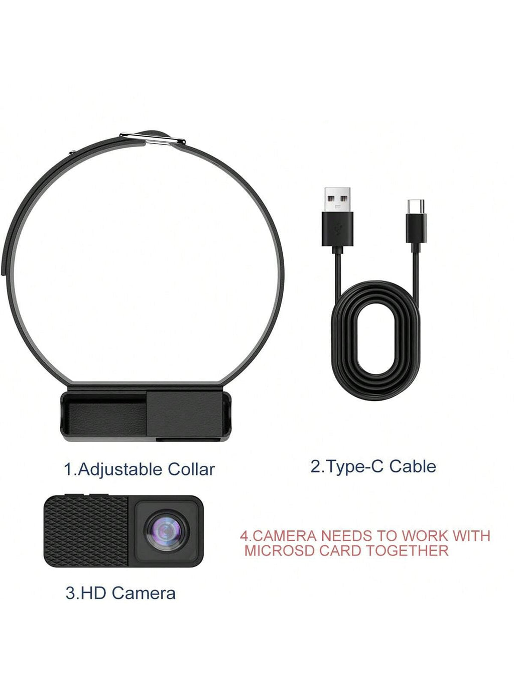 BowLift | Cámara Portátil para Mascotas de 160° para Gatos y Perros con Video en 1080P HD – 32GB