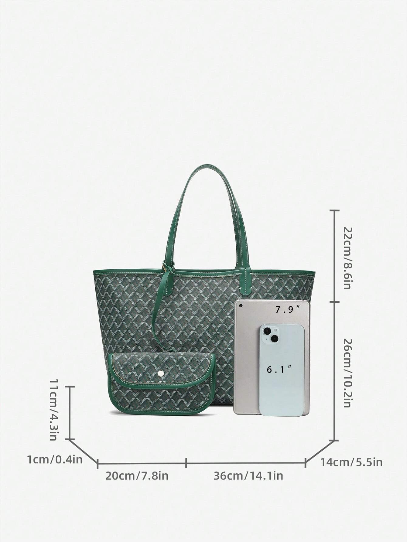 Bolso de Hombro Casual para Damas PVC | Tote Bag | Bolsa grande ligera para estudiantes