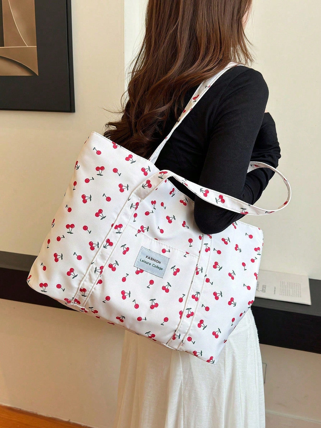 Bolso Tote de Pana de Gran Tamaño | Mochila Escolar | Para la escuela, estudiantes y trabajo
