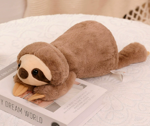Peluche en Forma de Perezoso – reduce el estrés y apoya un descanso profundo – material suave y acolchado – compañero de relajación – ideal para abrazar y relajarse