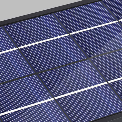 Lámparas de pared exteriores LED de PC rectangular de diseño moderno y minimalista con energía solar para patio exterior | Brehn