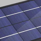 Lámparas de pared exteriores LED de PC rectangular de diseño moderno y minimalista con energía solar para patio exterior