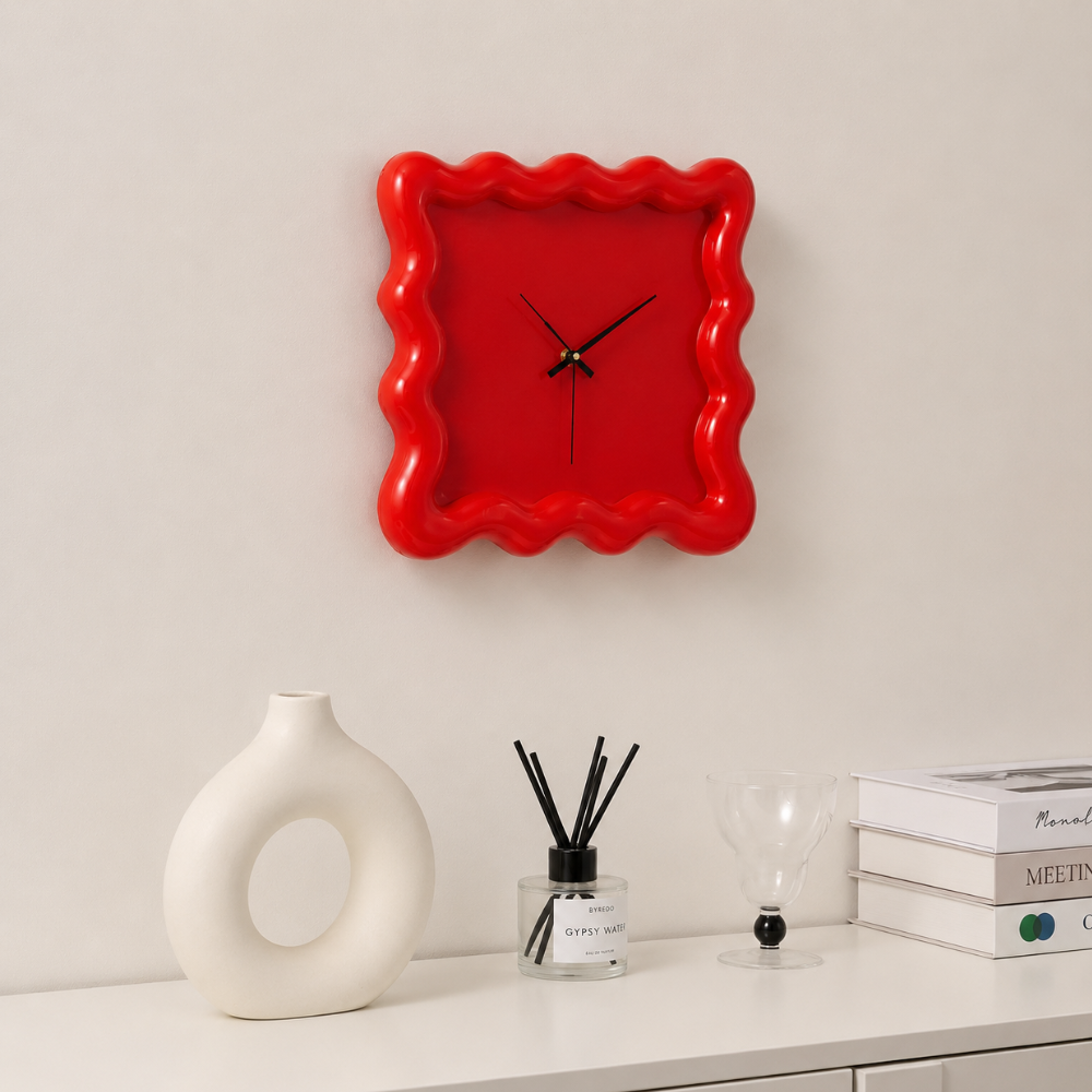 Reloj de Pared Minimalista Elegante con Movimiento Silencioso | Decoración de Reloj de Pared Chic para un Estilo de Hogar Atemporal