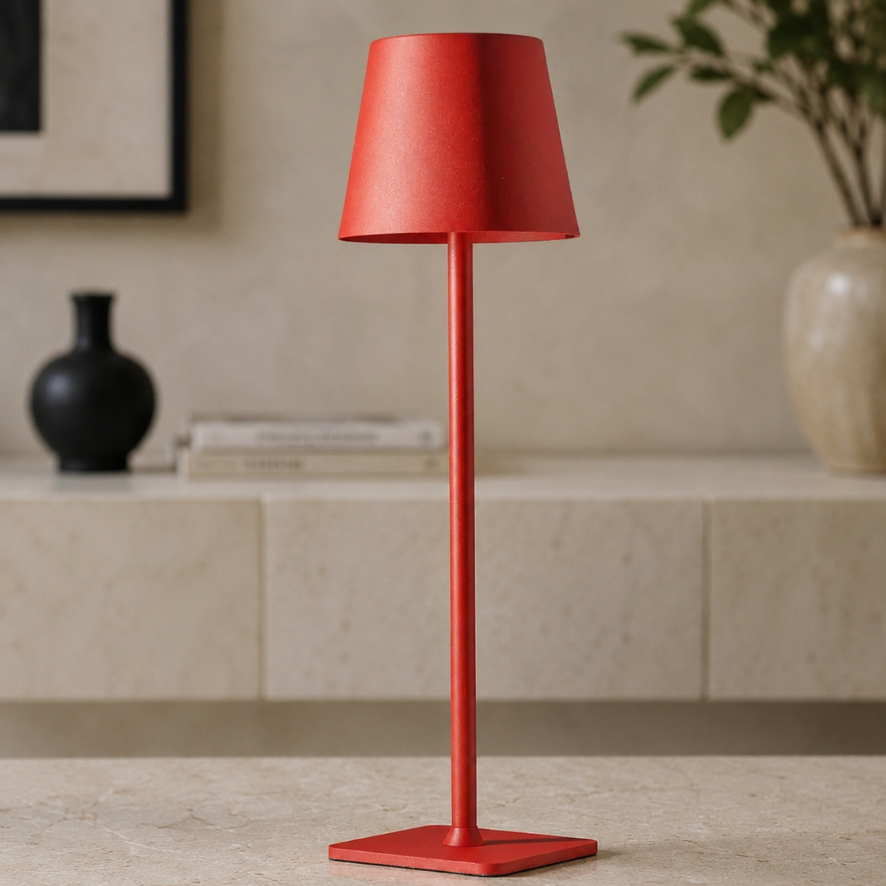 Lámpara de Mesa Escandinava Moderna Regulable - Control Táctil Inalámbrico para Uso en Interiores y Exteriores