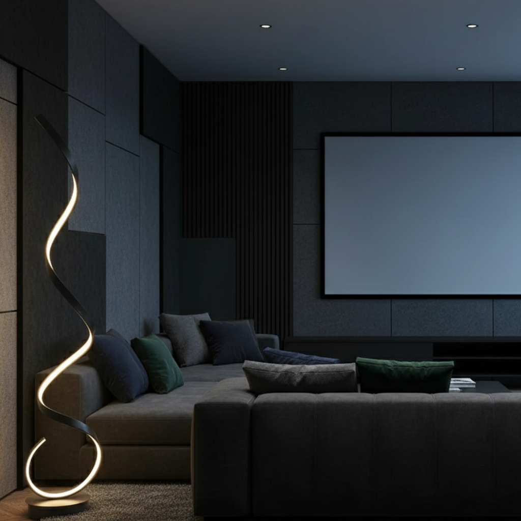 Spira | Lámpara de Pie LED Espiral Regulable Moderna para Sala de Estar