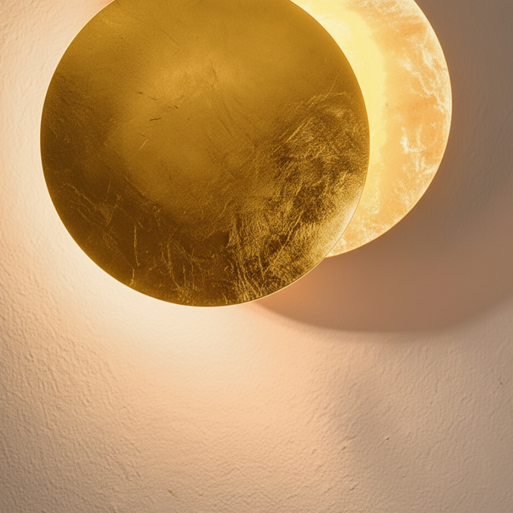 Aurelia Eclipse - Luz de Aplique LED Rotativa de 360° para Efectos Ambientales Elegantes