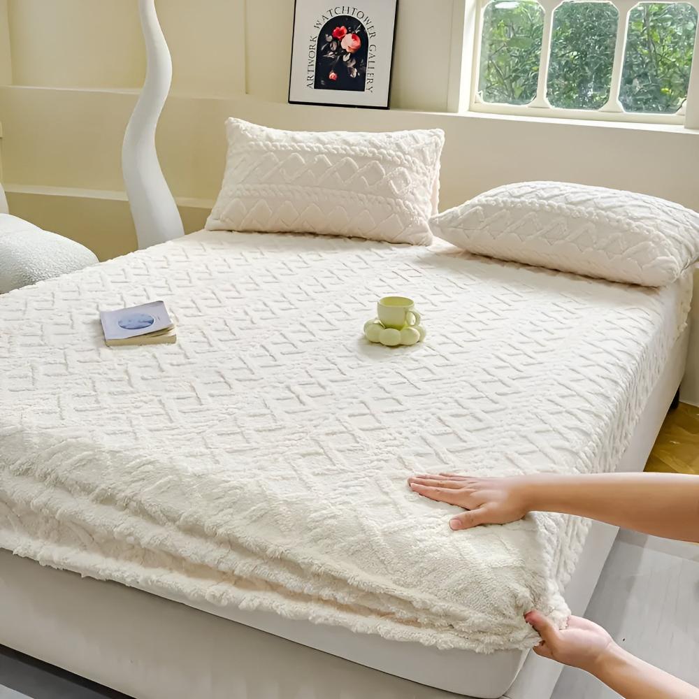 Juego de Sábanas de Sherpa de Terciopelo Premium