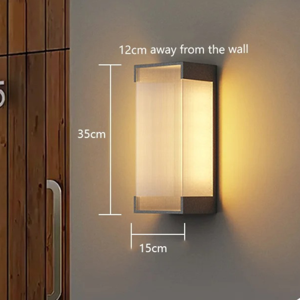 Luz de Pared Exterior Elegante - Aplique LED Regulable de Acero Inoxidable
