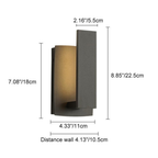 Architex | Aplique de pared exterior moderno y minimalista para iluminación exterior