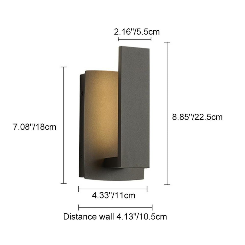 Architex | Aplique de pared exterior moderno y minimalista para iluminación exterior