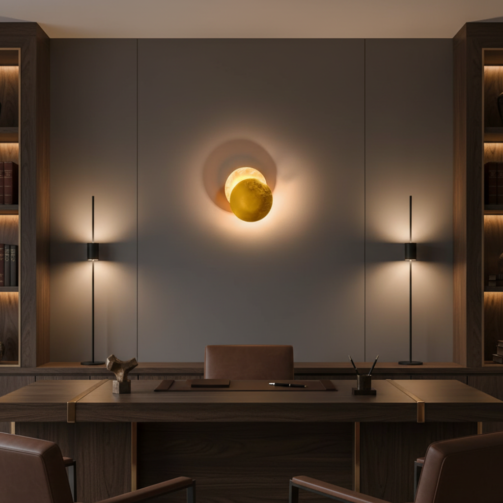Aurelia Eclipse - Luz de Aplique LED Rotativa de 360° para Efectos Ambientales Elegantes