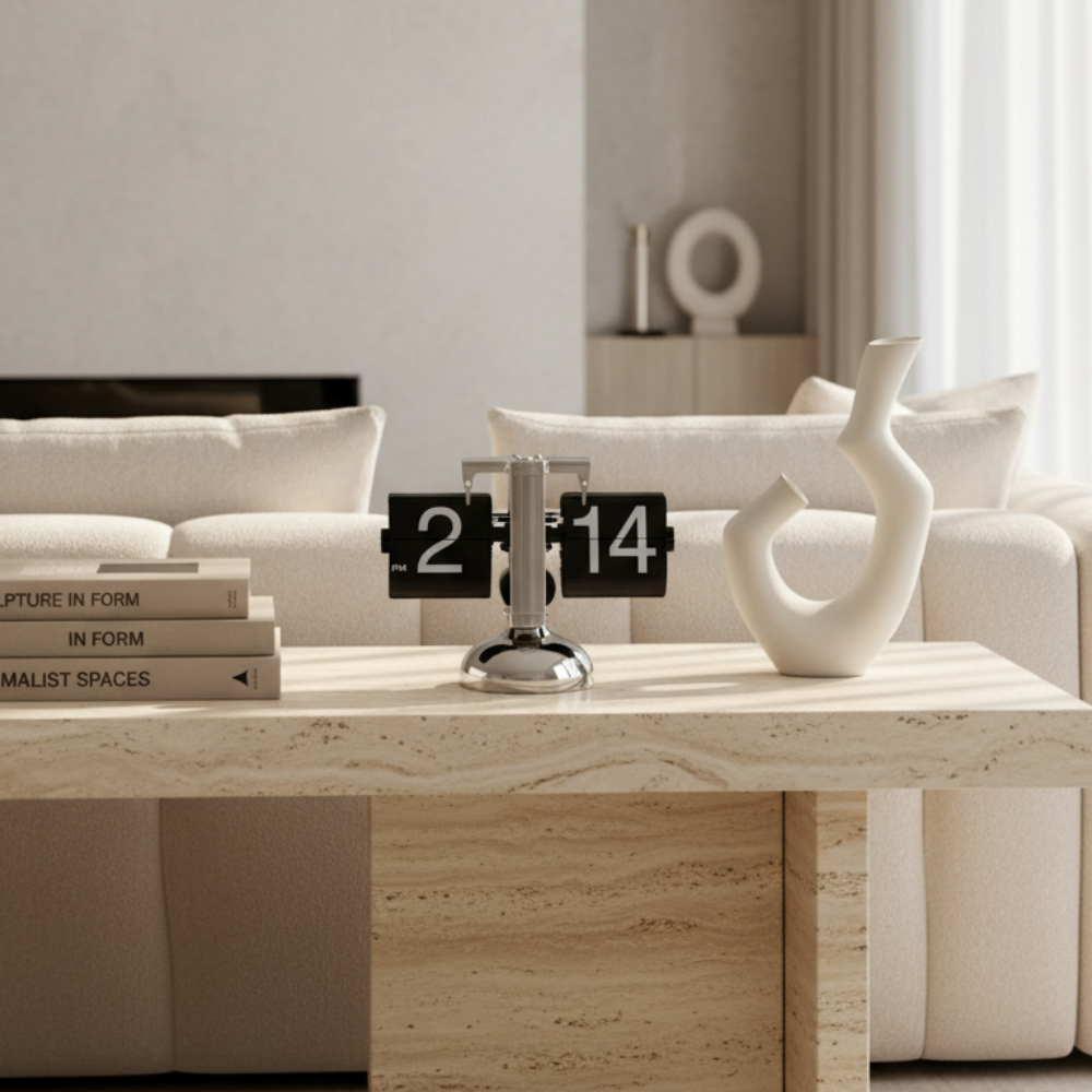 Reloj de Pared Retro Moderno - Elegante Reloj de Acero Inoxidable para Decoración del Hogar