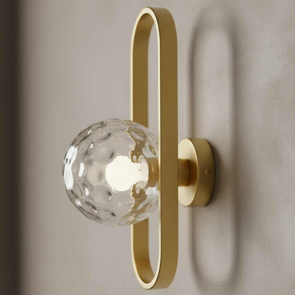 Aplique de Pared de Vidrio Elegante - Luz de Pared Moderna para una Atmosfera Acogedora en Interiores