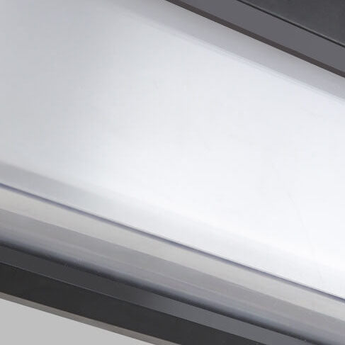 Lámparas de pared exteriores LED de PC rectangular de diseño moderno y minimalista con energía solar para patio exterior | Brehn
