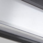 Lámparas de pared exteriores LED de PC rectangular de diseño moderno y minimalista con energía solar para patio exterior